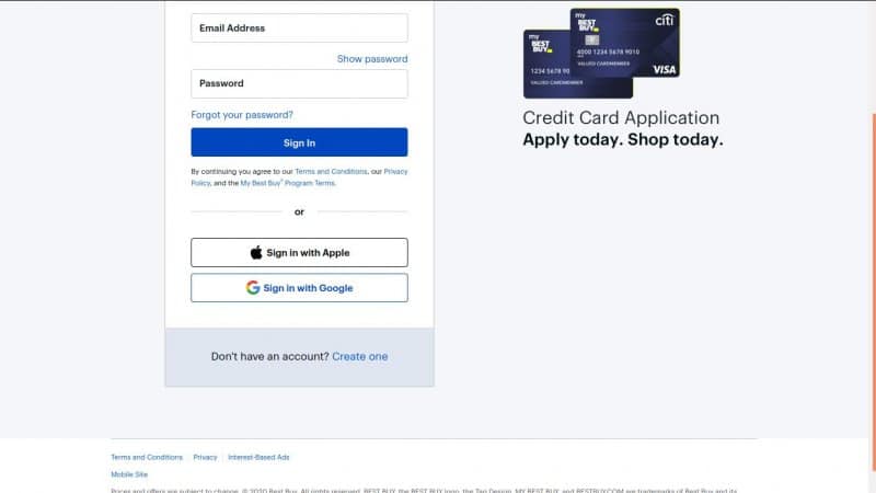 How To Enroll for Best Buy Credit Card create account