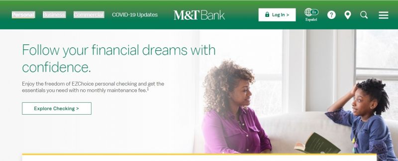 M&T Bank Homepage