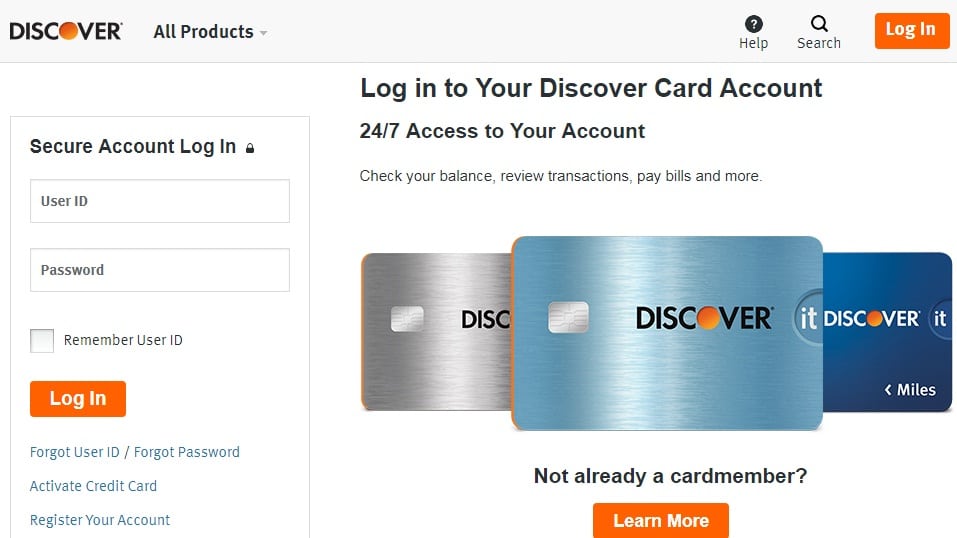 Discover-Credit-Card-Login