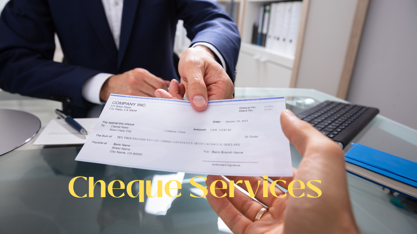 Cheque Services in Personal Banking